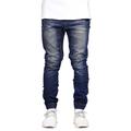 Per uomo Jeans Pareggiatore Pantaloni Pantaloni di denim Tasche Tinta unita Comfort Indossabile Esterno Giornaliero Moda Informale Nero Blu scuro