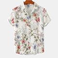 Per uomo Camicia Camicia Estiva Camicia casual Camicia da Spiaggia Camicia hawaiana estiva Camicia con Bottoni Nero Bianco Giallo Verde chiaro Rosa Manica Corta Motivi a griglia / plaid Stampe