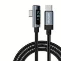 essager 100w da usb c a usb c caricatore rapido cavo di ricarica ad angolo di 90 gradi display cavo dati usb c di ricarica veloce 5a