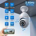 a6 lampadina telecamera hd visione notturna a colori telecamera di sorveglianza di sicurezza telecamera wifi wireless a 360 gradi e27 lampadina telecamera di sicurezza rilevamento umano e traccia umana