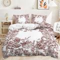 2 pezzi / 3 pezzi rosa fiore vintage san valentino collezione matrimonio set trapunta due pezzi set tre pezzi include un copripiumino 1 o 2 copricuscini set biancheria da letto