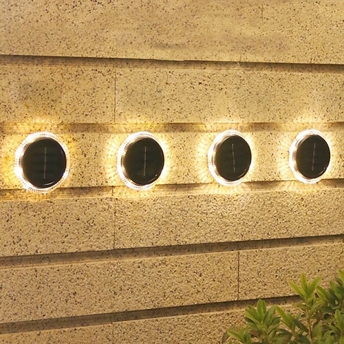 Lampade Da Interro A Led A Energia Solare Da Interrare Per Esterni Impermeabili 8 Led Da Giardino Per Vialetti Giardino Parco Prato Cortile Patio Passerella Decorazione