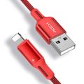 caricabatterie iphone 3.3ft 6.6ft cavo rock lightning cavo di ricarica iphone 2.4a ricarica rapida cavo usb intrecciato in nylon compatibile con iphone 14 pro max 13 pro 12 11 xs max 8 plus 7