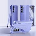 Custodia per telefono per Samsung Galaxy Z Fold 6 Z Fold 5 Z Fold 4 Z Fold 3 copertura posteriore con supporto stand con protezione per schermo magnetica colore solido PC