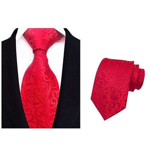 cravatta da uomo - cravatte floreali moda classica festa riunione vestito affari cravatte 1 pz cravatta mens cravatta classica cravatte floreali stampa jacquard cravatta moda vintage formale affari