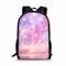 zaino con stampa galassia - resistente ed elegante zaino per la scuola con nebulosa spaziale con spalline regolabili in tessuto oxford cerniera di grande capacità ideale come regalo per il rientro a scuola - spazioso bookbag dal design notte stellata