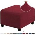 fodera per pouf elasticizzata fodere per pouf quadrate protezione per mobili sgabello pieghevole protezione per mobili fodera morbida con fondo elastico