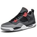 Per uomo Scarpe da ginnastica Suole leggere Scarpe comfort Basket Per sport Informale Sportivo PU Comodo Con lacci intrecciali Nero grigio Vinaccia Nero / Rosso Color Block Primavera Autunno