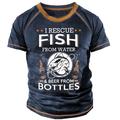 Per uomo Lettera Maglietta Manica Corta maglietta Stampa 3D Girocollo Camicia Moda Essenziale Classico Streetwear Casuale Quotidiano Nero Blu Verde Estate Abbigliamento S M L XL 2XL 3XL 4XL