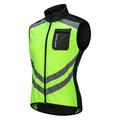 WOSAWE Per uomo Gilet da ciclismo Senza maniche Ciclismo da montagna Cicismo su strada blu navy Nero Verde Bicicletta Gilet / Gilet Maglietta / Maglia Antivento Strisce riflettenti Tasca posteriore