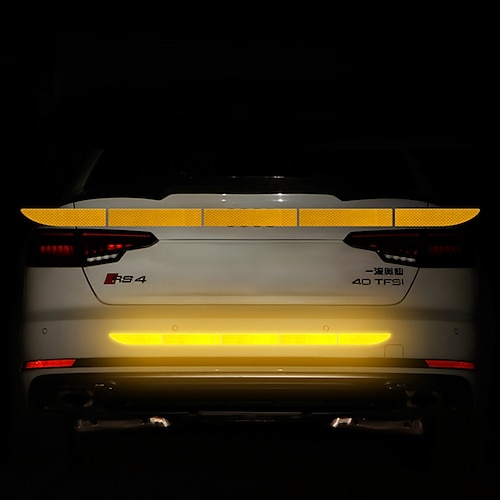 5 pezzi / set adesivi riflettenti per auto adesivo di avvertimento per auto impermeabile nastro riflettente adesivi per decalcomanie per auto adesivi per carrozzeria accessori per auto