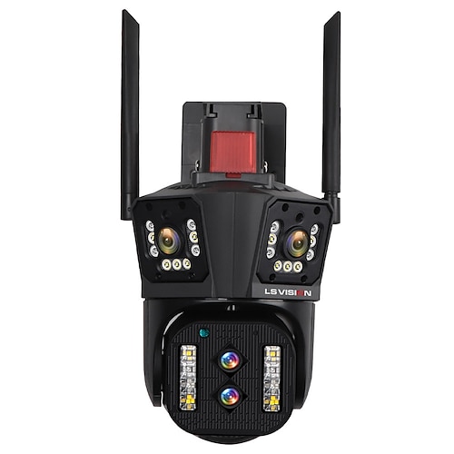 16mp 8k wifi ip camera 10x zoom 4k telecamera di sicurezza esterna sorveglianza ai track quattro obiettivi tre mini street camera a 360 °