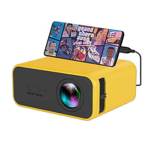 archtech yt500 led mini proiettore 320x240 pixel supporta 1080p audio usb portatile home media vid home theater video beamer vs yg300