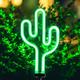 luci solari da giardino luci esterne cactus/fenicottero luci al neon luci esterne impermeabili per la decorazione del percorso del cortile del patio del giardino