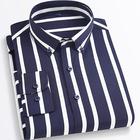 Per uomo Camicie Camicia abbottonata Camicia non stirabile Camicia a righe Elasticizzato Banda Matrimonio Ufficio e carriera Nero Bianco Giallo Blu marino scuro Manica lunga Colletto Per tutte le