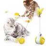 cat chasing toy balance car design giocattoli interattivi per gatti auto non-batteria auto rotante giocattolo per gatti con gatto catnip bacchetta chaser divertente puzzle giocattolo per gatto gattino