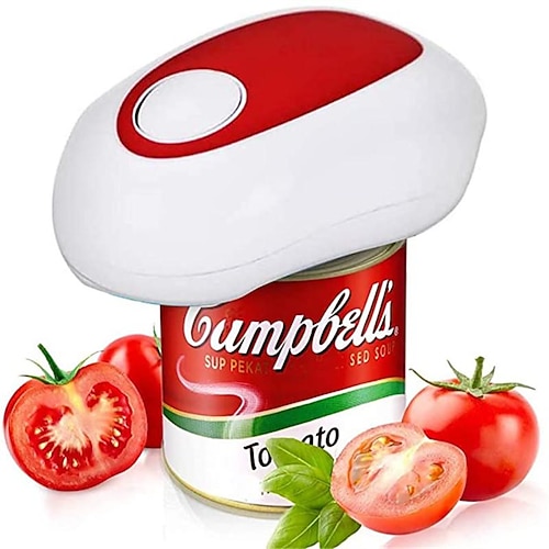 Apriscatole elettrico - Apriscatole e barattoli automatico a un tocco con bordi lisci utensile da cucina ad alta potenza