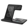 Supporto per caricabatterie wireless 15w per iPhone 14 13 12 11 apple watch airpods pro iwatch 8 7 Dock station di ricarica rapida 3 in 1 pieghevole