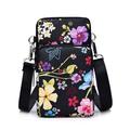 18 colori mini borsa per cellulare multifunzione 3 strati tasche con cerniera portamonete portachiavi borsa sportiva a tracolla
