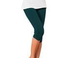Per donna Pantaloni da yoga Protezione Solare Controllo addominale Sollevamento glutei Vita Alta Yoga Fitness Allenamento in Palestra Leggings Capri Pantaloni Lilla Nero Bianco Gli sport