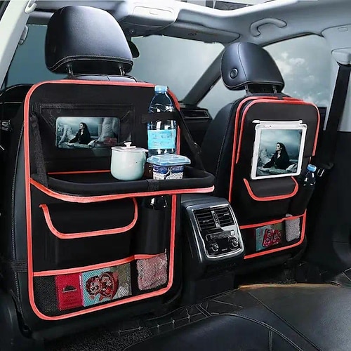 accessori per auto organizzatore universale per seggiolini auto con vassoio porta tablet portaoggetti multitasche per riporre gli interni delle automobili