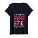 Damen I'm A Hammer Throwing Mom Hammer Werfer Mama T-Shirt mit V-Ausschnitt