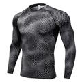 Per uomo T-shirt Compressione T-shirt da corsa Manica lunga Maglietta Sportivo Elastene Asciugatura rapida Traspirabilità Leggero Elastico Fitness Allenamento in palestra Corsa abbigliamento sportivo
