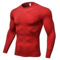 Per uomo T-shirt Compressione T-shirt da corsa Manica lunga Maglietta Sportivo Elastene Asciugatura rapida Traspirabilità Leggero Elastico Fitness Allenamento in palestra Corsa abbigliamento sportivo