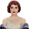 ruggenti anni '20 parrucca onda anni '20 parrucca corta riccia vestito operato per le donne cosplay party anni '70 parrucca di halloween