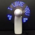 Mini ventilatore portatile con luce notturna, ventilatore elettrico, batteria da tavolo portatile, mini regalo da regalare agli ospiti, ventilatore con luci arcobaleno a led