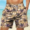 palma tropicale resort da uomo pantaloncini da surf stampati in 3D pantaloncini da bagno tasca con coulisse con fodera in rete comfort traspirante corto aloha stile hawaiano vacanza spiaggia dalla s