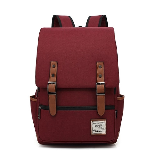 zaino per laptop vintage da 16 pollici borse di tela da donna zaini da viaggio per il tempo libero da uomo zaini da scuola retrò borsa casual per adolescenti, regalo di ritorno a scuola
