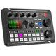 mixer audio professionale, scheda audio dal vivo e interfaccia audio con effetti mixer dj e cambio voce, attrezzatura per studio di produzione podcast, perfetta per streaming/podcasting/giochi
