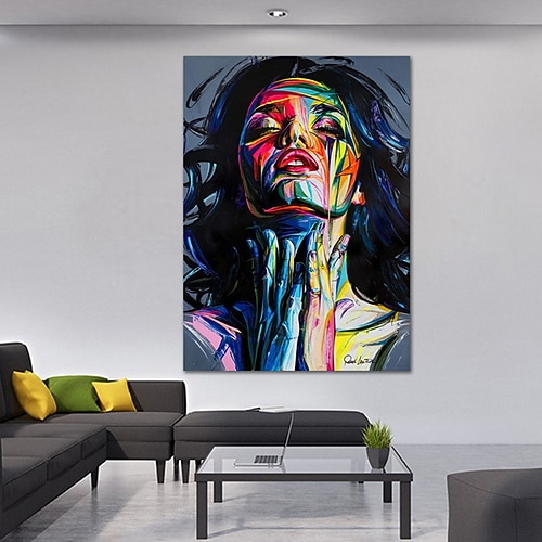 Wall Art Stampe Su Tela Poster Pittura Opere D'arte Immagine Ritratto Bellezza Donna Viso Decorazione Della Casa Arredamento Tela Arrotolata Senza Cornice Senza Cornice Non Allungata