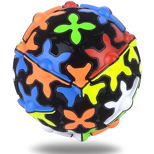 Set di Cubi di Velocità QiYi Puzzle Sferici Gioco di Intelligenza Cubo Ingranaggio 3D Rotante a 360 Gradi Giocattolo Fidget Cubo Magico per Adulti e Festività Regalo di Natale