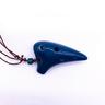 mini collana a 6 fori con tono alto ocarina strumento flauto in ceramica con corda per appendere