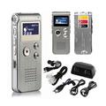Registratore Vocale Digitale Portatile Ricaricabile con 8GB Lettore MP3 Dictaphone Compatto per Appunti e Riunioni