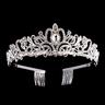 diadema di cristallo corona per le donne prom regina corona quinceanera pageant corone principessa corona di cristallo di strass corone da sposa diademi per le donne argento color oro