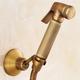 bagno doccia palmare bidet shattaf spruzzatore set montaggio a parete, wc in ottone oro tenuto in mano bidet doccia spray staffa a parete tubo pulizia del pannolino