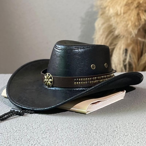 18° Secolo 19° secolo Stato del Texas Cappello da Cowboy Cowboy del West Americano Costume Per uomo Per donna Addio al Nubilato Adulti Cappello