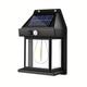 ha condotto la luce solare da parete sensore di movimento luce da giardino dal tramonto all'alba illuminazione esterna ip65 impermeabile bianco e nero doppio colore giardino paesaggistico decorazione