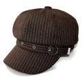 berretto classico da strillone tinta unita elegante berretto berretto cappello vintage stile britannico berretti ottagonali per donne ragazze
