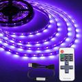 striscia di luce nera uv led interfaccia usb viola con telecomando rf multifunzione a 11 tasti smd2835 380-400nm lampada a luce nera led uv adatta per danza fluorescente e rivestimento del corpo uv