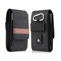 verticale in nylon doppia tasca fondina per telefono custodia con clip da cintura custodia in tessuto oxford borsa sportiva per cellulare design a doppia divisione organizzatore della banca di potere