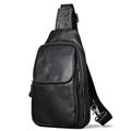 Per uomo Borsa a tracolla Borsa a spalla Borsa da petto Borsa a tracolla Pelle di nappa Cuoio Quotidiano Cerniera Nero