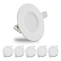 6pcs 4pcs faretti a led 3w plafoniera a led 110v incasso luce rotonda pannello led 220v illuminazione spot a led illuminazione interna