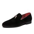 Per uomo Mocassini e Slip-Ons Scarpe scamosciate Mocassini comodi Taglie forti Footing Lavoro Informale Formale Giornaliero Serata e festa Velluto Mocassino Nero Rosso Blu Reale Estate Primavera