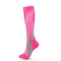 Per uomo Calzini / Calze Calzini a compresione Calzini da ciclismo Attività all'aperto Bicicletta / Ciclismo Traspirante Morbido Comodo 1 paio Pop art Strisce Nylon Nero Bianco Rosa S L-XL XXL