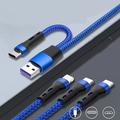 MOMAX Certificato Apple MFi Cavo di ricarica multiplo Da USB A a Tipo C/Micro/IP 3 A Ricarica veloce Nylon intrecciato Duraturo 3 in 1 Per Macbook iPad Samsung Appendini per cellulare