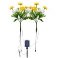 7 teste neve solare lampada fiore di loto simulazione esterna fiore lampada led fiore artificiale pavimento inserimento lampada giardino e cortile luci decorative festa festa luci decorative